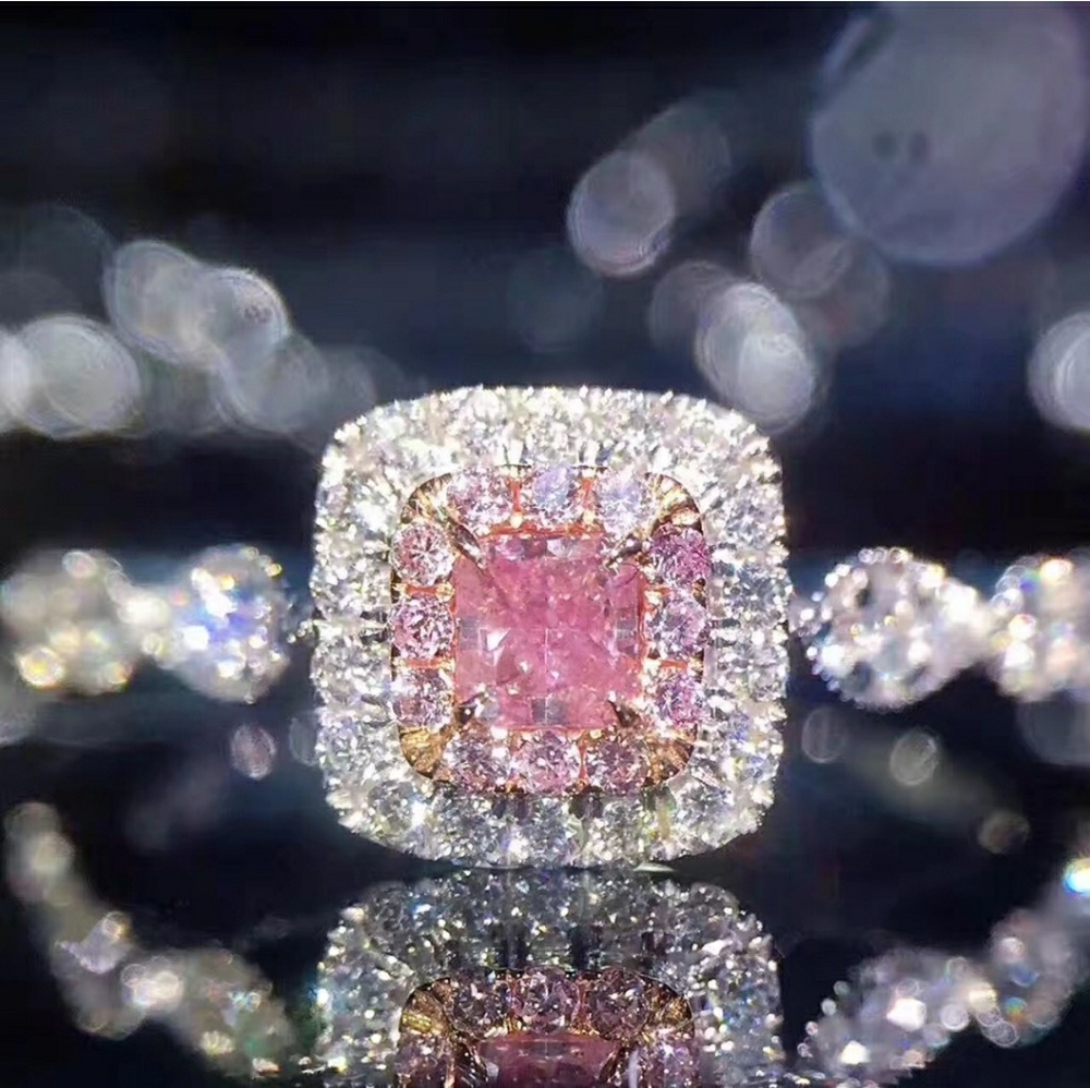 18k Pink Sapphire Ring